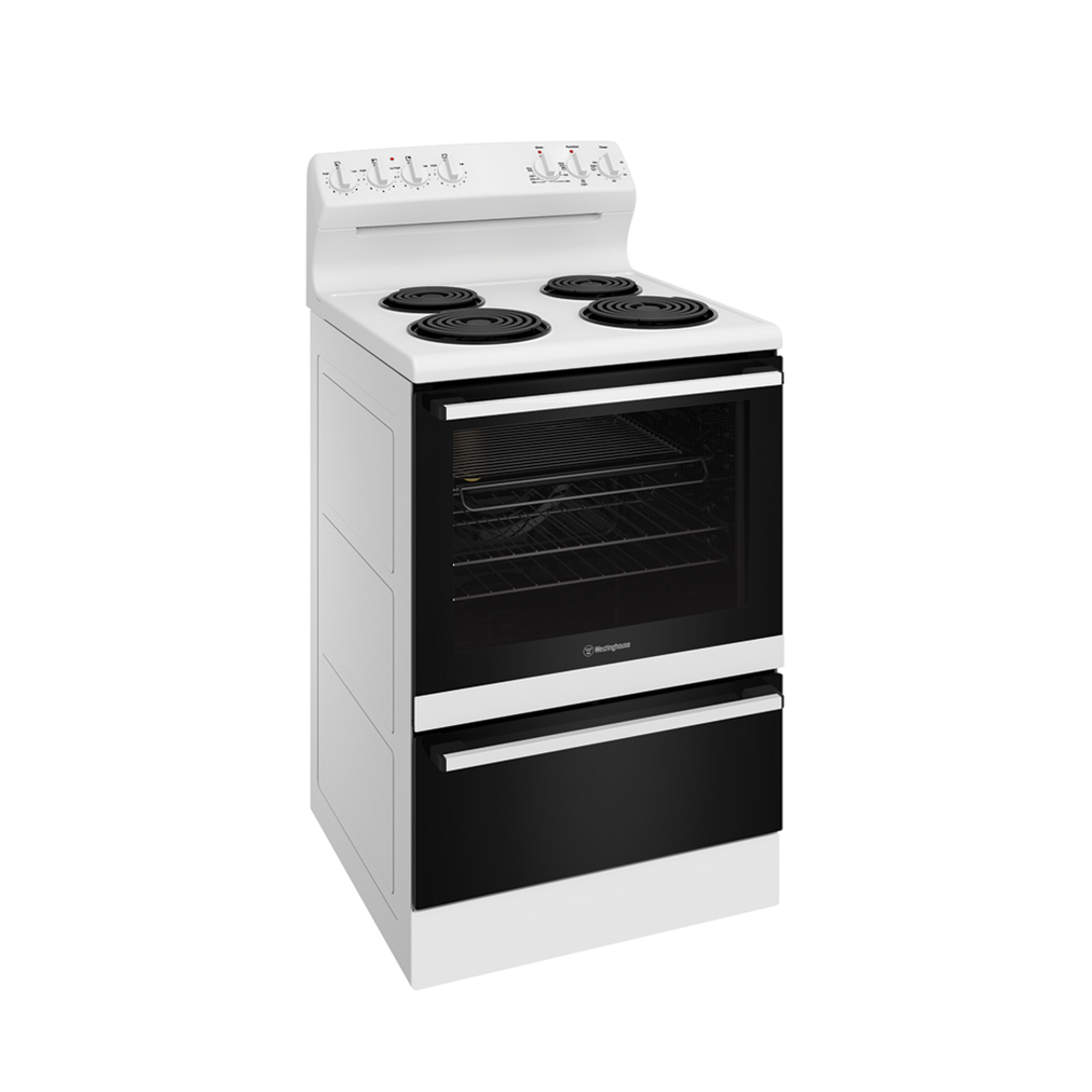 WESTINGHOUSE 60CM WHITE ELECTRIC FREESTANDING COOKER image 1